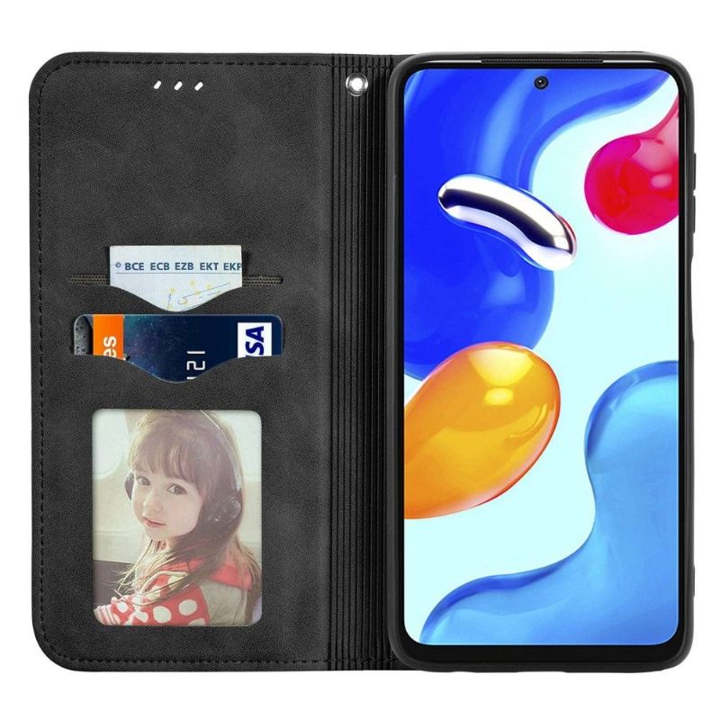 Folio-hoesje voor Xiaomi Redmi Note 11 / Note 11S Zakelijk Retro