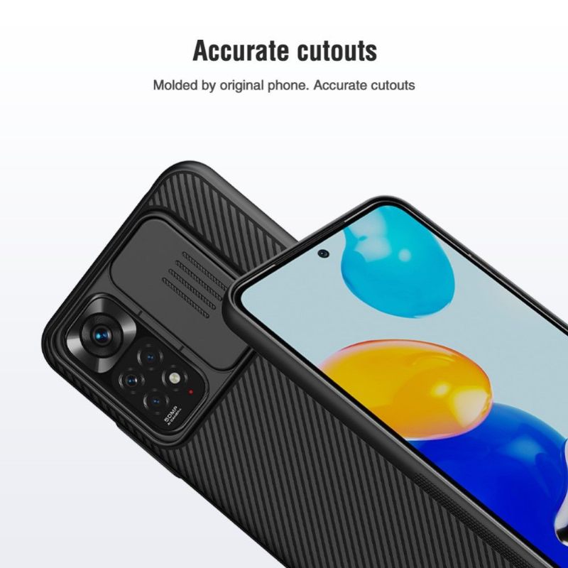 Hoesje voor Xiaomi Redmi Note 11 / Note 11S Camshield Met Achterste Lensdop