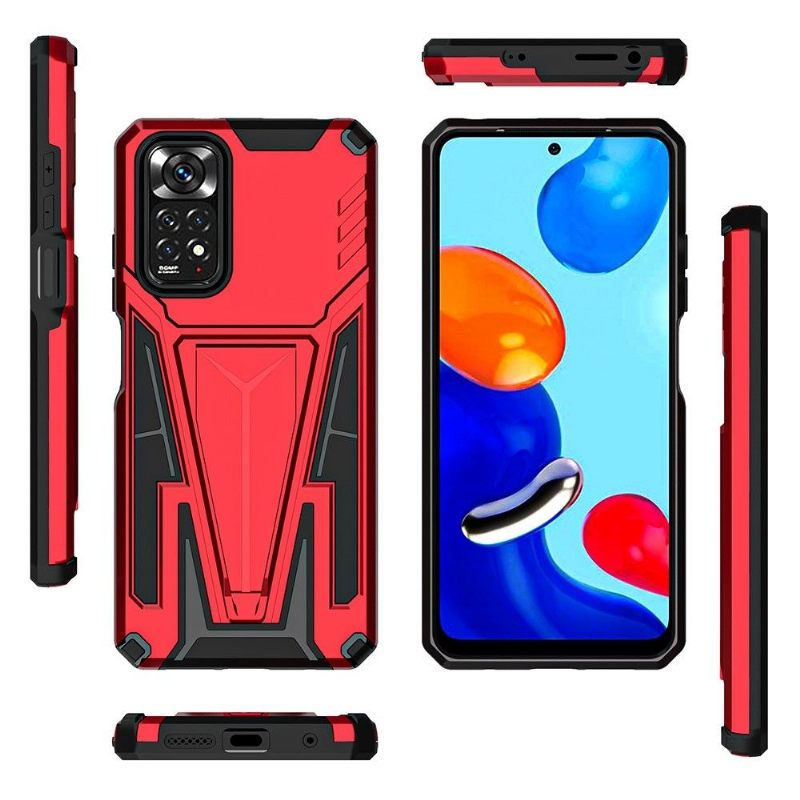 Hoesje voor Xiaomi Redmi Note 11 / Note 11S Pantser Met Ondersteuning V