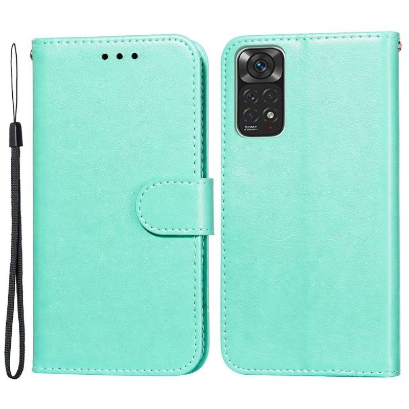 Leren Hoesje voor Xiaomi Redmi Note 11 / Note 11S Bescherming Folio-hoesje Kaarthouderklep