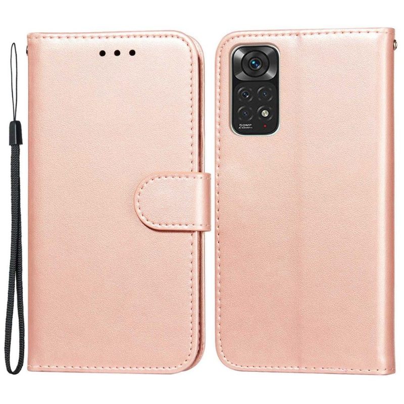 Leren Hoesje voor Xiaomi Redmi Note 11 / Note 11S Bescherming Folio-hoesje Kaarthouderklep