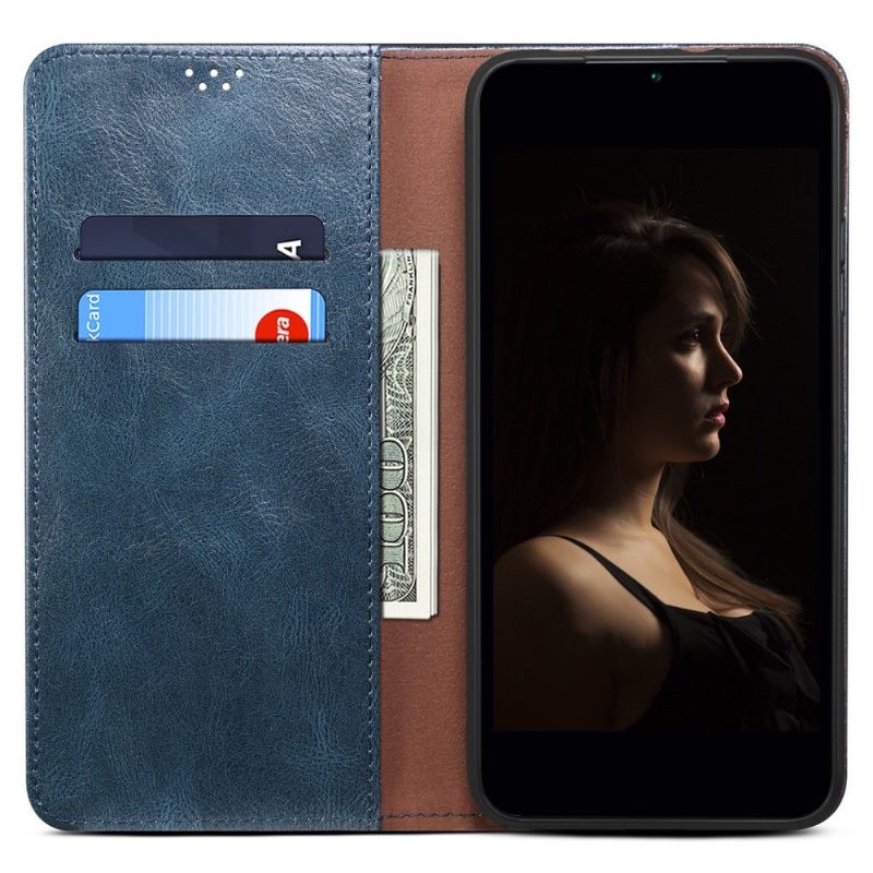 Leren Hoesje voor Xiaomi Redmi Note 11 / Note 11S Ernestine Zichtbare Naden