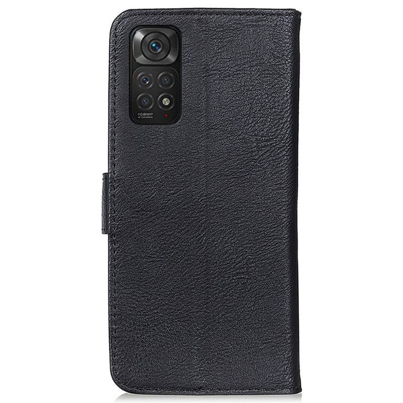 Leren Hoesje voor Xiaomi Redmi Note 11 / Note 11S Khazneh Leder Effect Kaarthouder