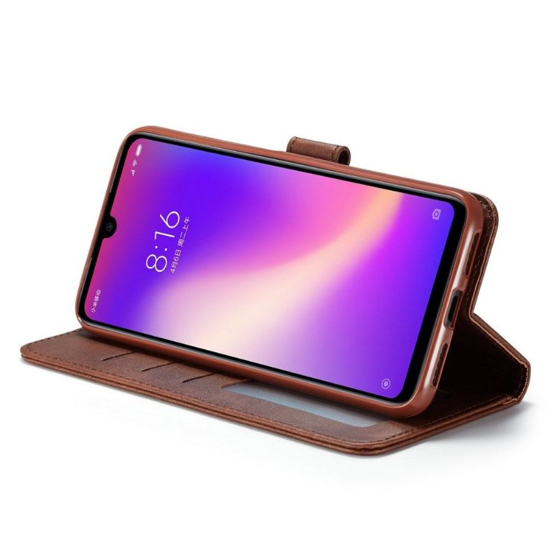 Cover voor Xiaomi Redmi 7 Portemonnee Tommy Leren Portemonnee