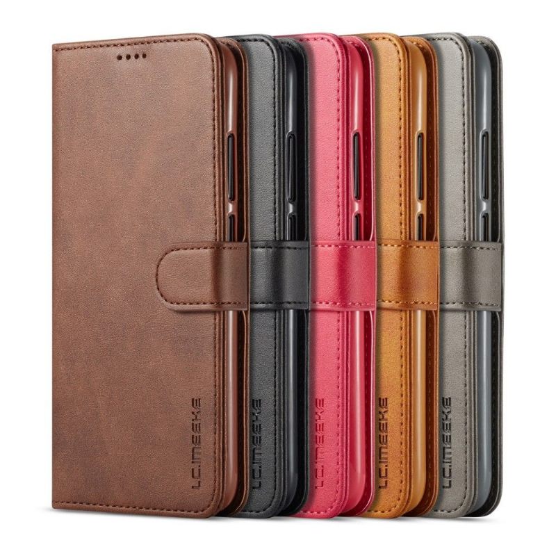 Cover voor Xiaomi Redmi 7 Portemonnee Tommy Leren Portemonnee