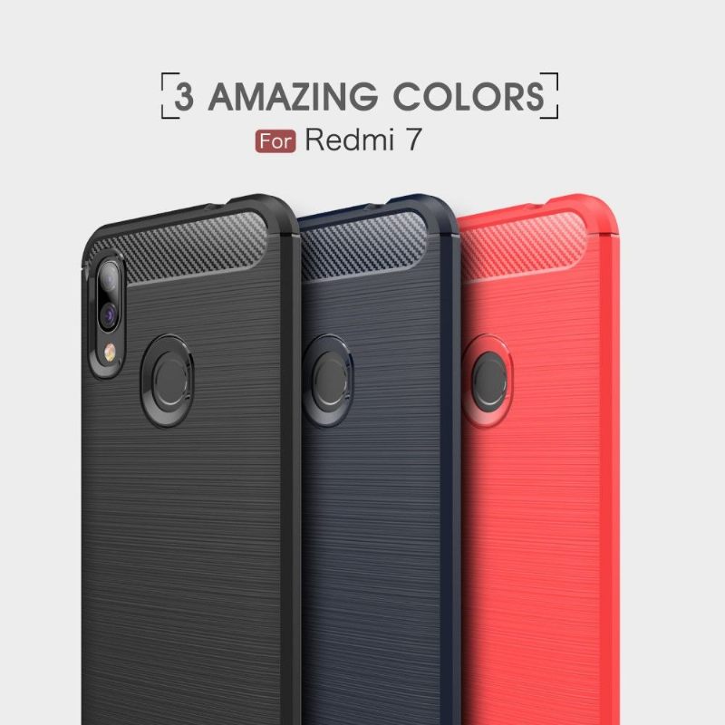 Hoesje voor Xiaomi Redmi 7 Anti-fall Koolborstel Gel