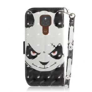 Flip Case voor Motorola Moto G9 Play Boze Panda