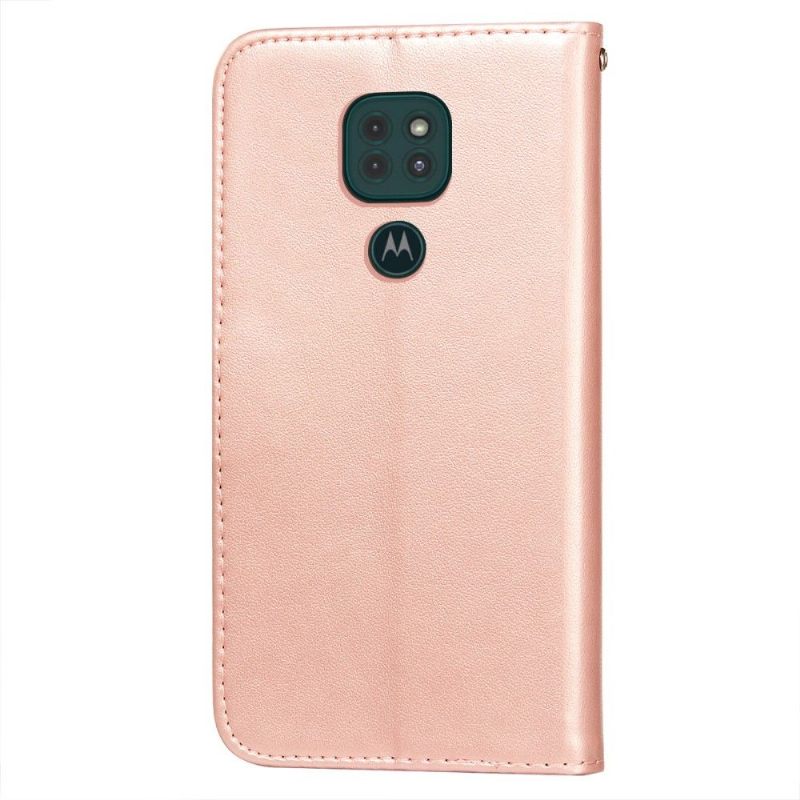 Folio-hoesje voor Motorola Moto G9 Play Anti-fall Kunstleer Kant