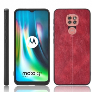 Hoesje voor Motorola Moto G9 Play Leereffect