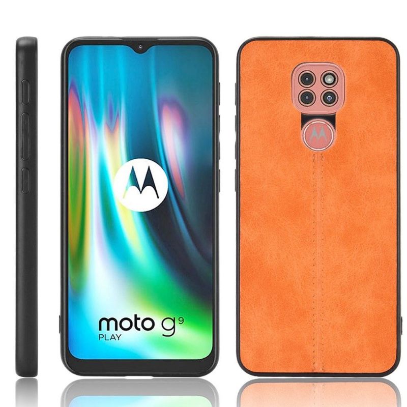 Hoesje voor Motorola Moto G9 Play Leereffect