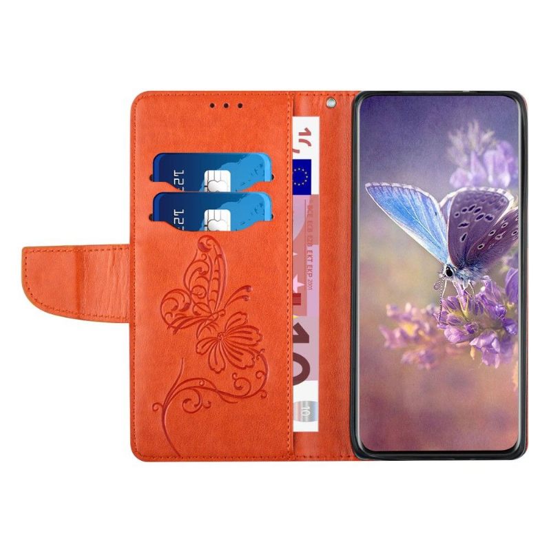 Cover voor Samsung Galaxy S21 Ultra 5G Folio-hoesje Vlinder