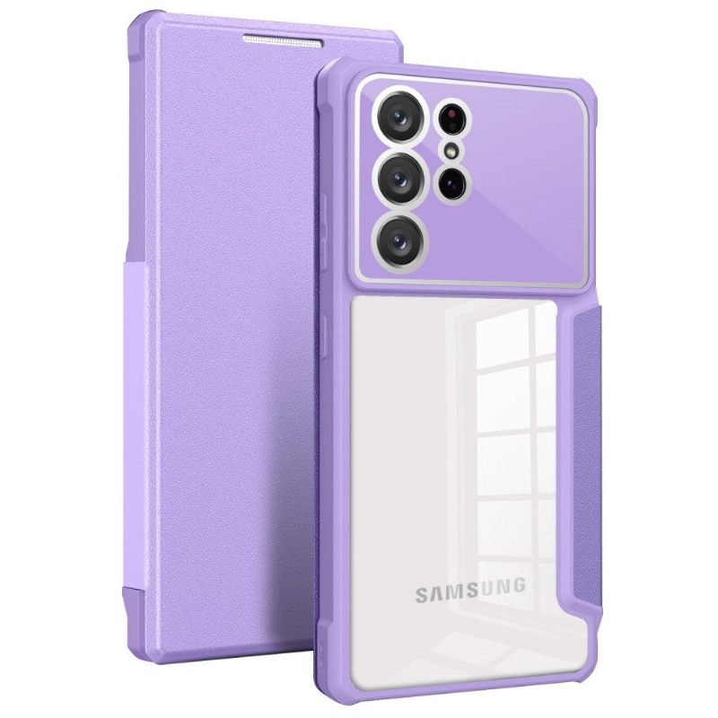 Cover voor Samsung Galaxy S21 Ultra 5G Folio-hoesje Zakelijk Omdraaien