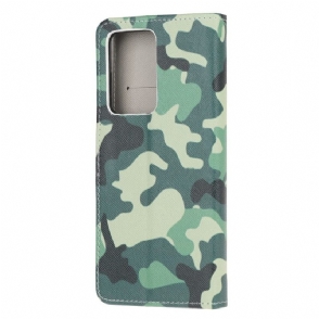 Folio-hoesje voor Samsung Galaxy S21 Ultra 5G Militaire Camouflage