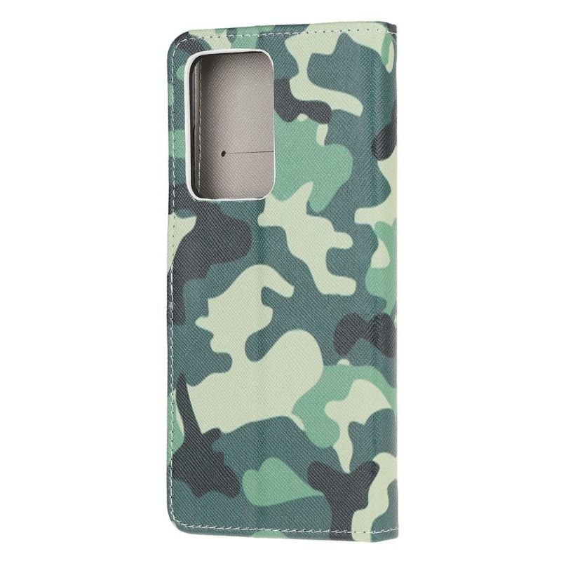 Folio-hoesje voor Samsung Galaxy S21 Ultra 5G Militaire Camouflage
