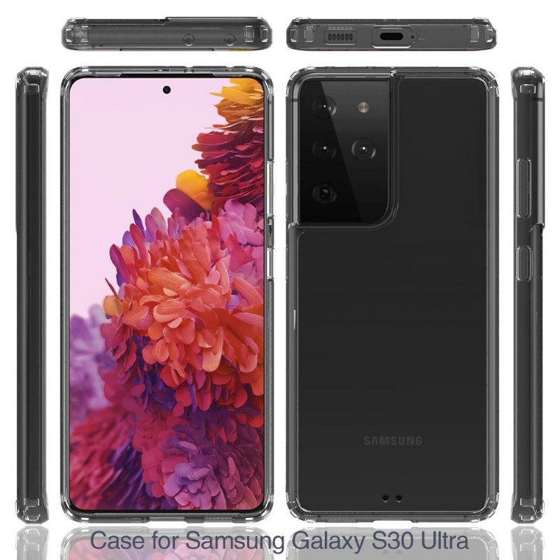 Hoesje voor Samsung Galaxy S21 Ultra 5G Bescherming Hoesje Transparant