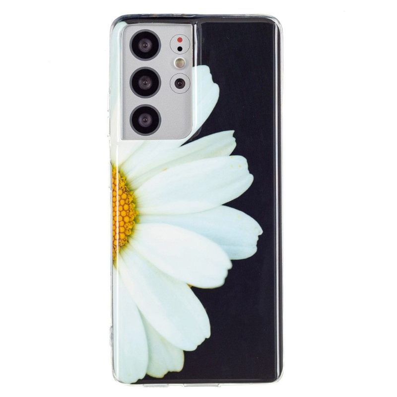 Hoesje voor Samsung Galaxy S21 Ultra 5G Fluorescerende Daisy