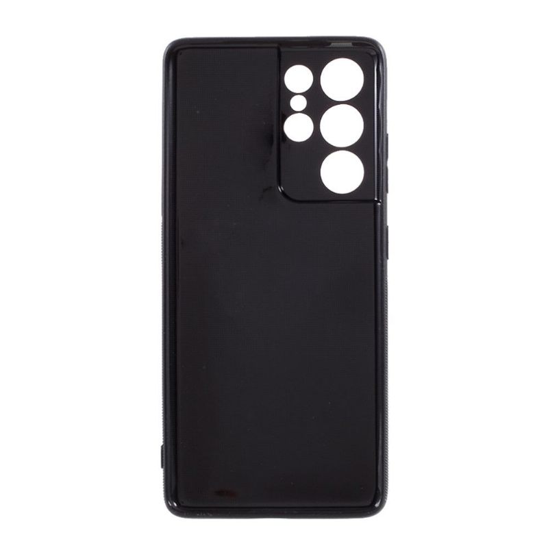 Hoesje voor Samsung Galaxy S21 Ultra 5G Koolstofvezelcoating