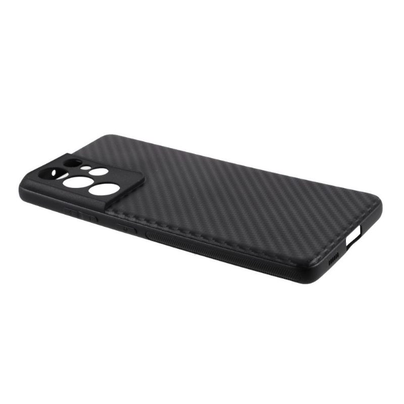 Hoesje voor Samsung Galaxy S21 Ultra 5G Koolstofvezelcoating