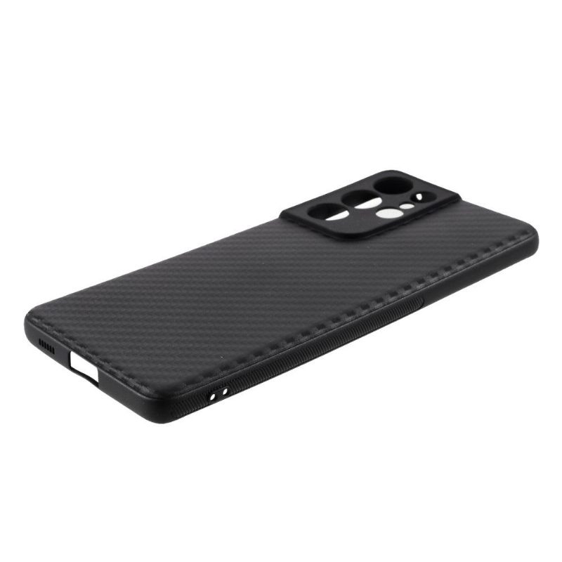 Hoesje voor Samsung Galaxy S21 Ultra 5G Koolstofvezelcoating