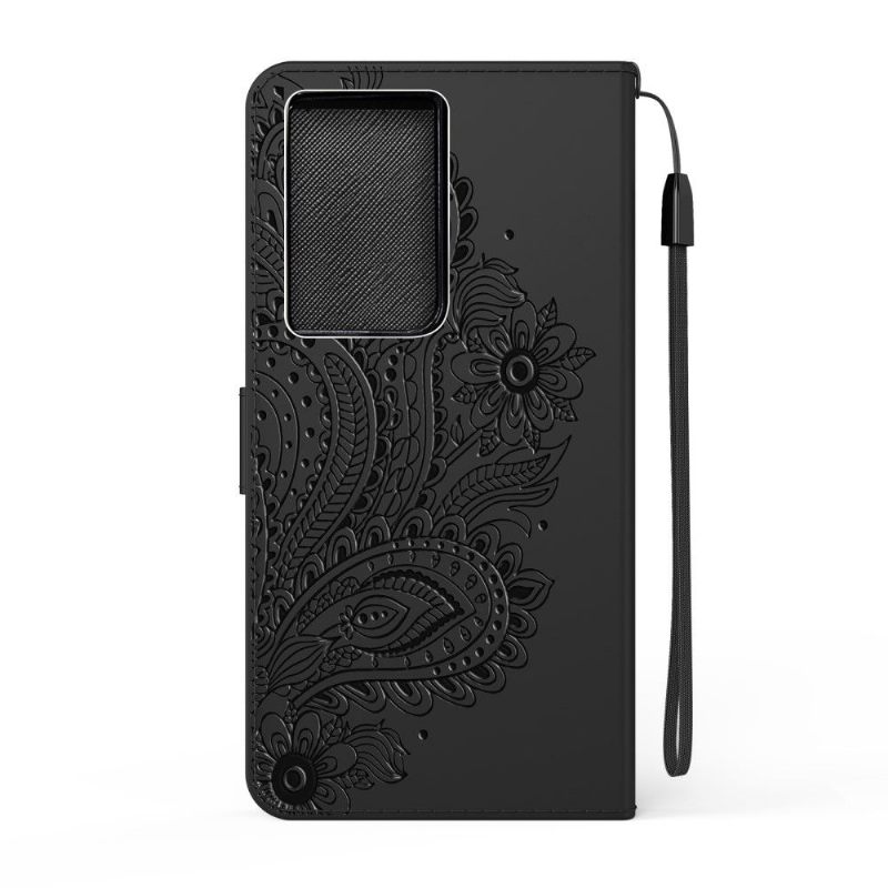 Leren Hoesje voor Samsung Galaxy S21 Ultra 5G Lena Paisley