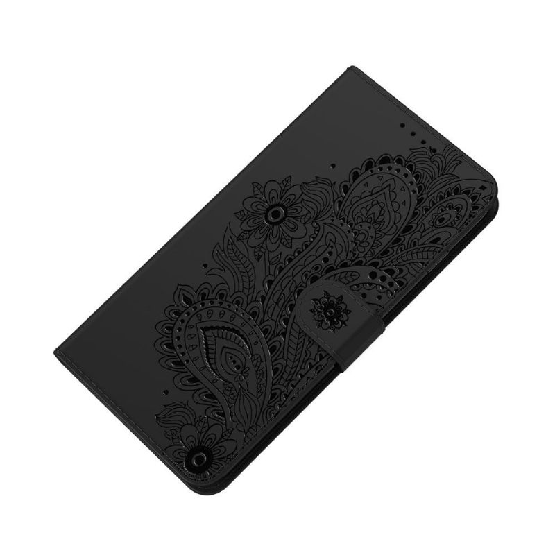 Leren Hoesje voor Samsung Galaxy S21 Ultra 5G Lena Paisley