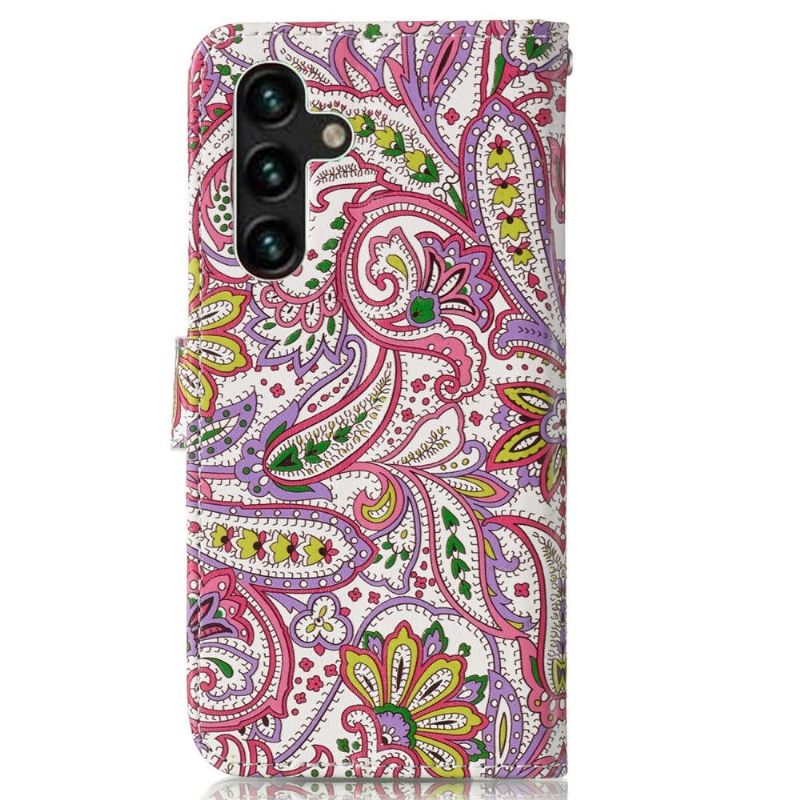 Folio-hoesje voor Samsung Galaxy A13 5G Paisley Bloem