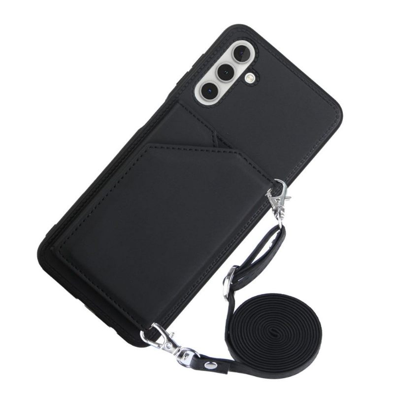 Hoesje voor Samsung Galaxy A13 5G Anti-fall Aude Lanyard Met Meerdere Compartimenten