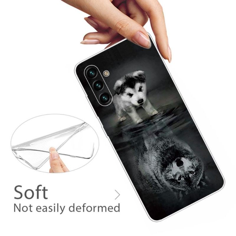 Hoesje voor Samsung Galaxy A13 5G Anti-fall Hond En Wolf