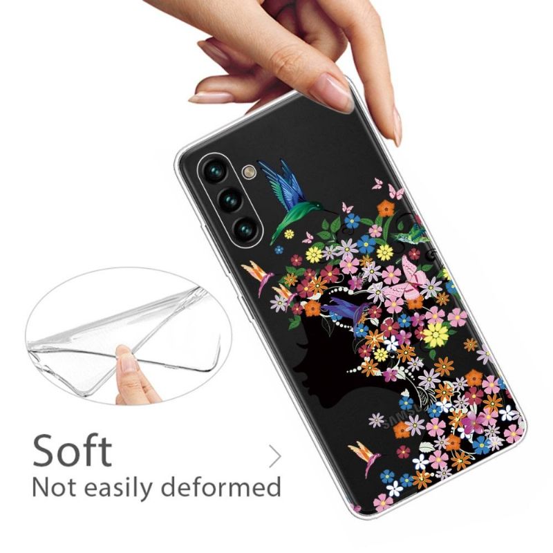 Hoesje voor Samsung Galaxy A13 5G Kolibrie Bloemen