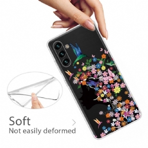 Hoesje voor Samsung Galaxy A13 5G Kolibrie Bloemen
