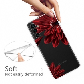 Hoesje voor Samsung Galaxy A13 5G Rode Bloemen