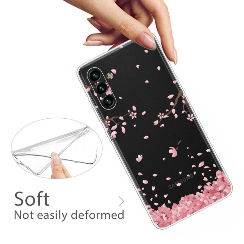 Hoesje voor Samsung Galaxy A13 5G Roze Bloemen