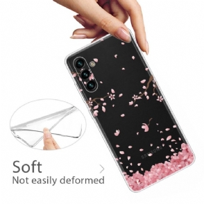 Hoesje voor Samsung Galaxy A13 5G Roze Bloemen