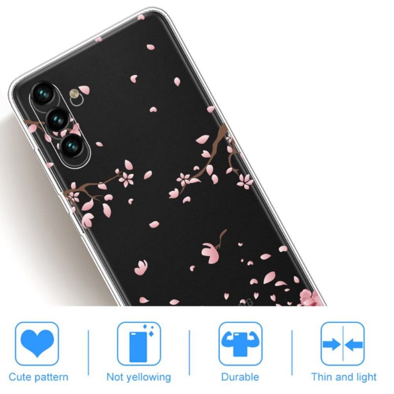 Hoesje voor Samsung Galaxy A13 5G Roze Bloemen