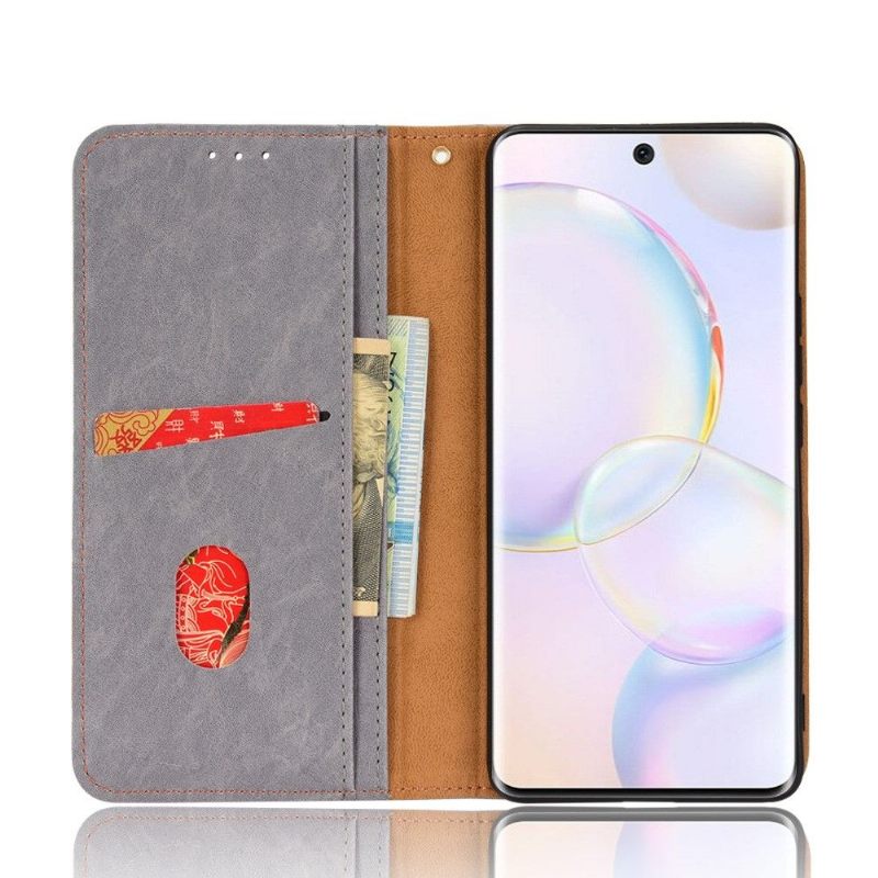 Leren Hoesje voor Huawei Nova 9 / Honor 50 Bescherming Folio-hoesje Retro Kunstleer