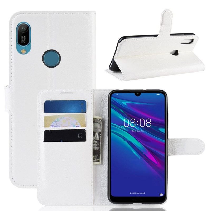 Case voor Huawei Y6 2019 Stijl Leren Kaarthouder