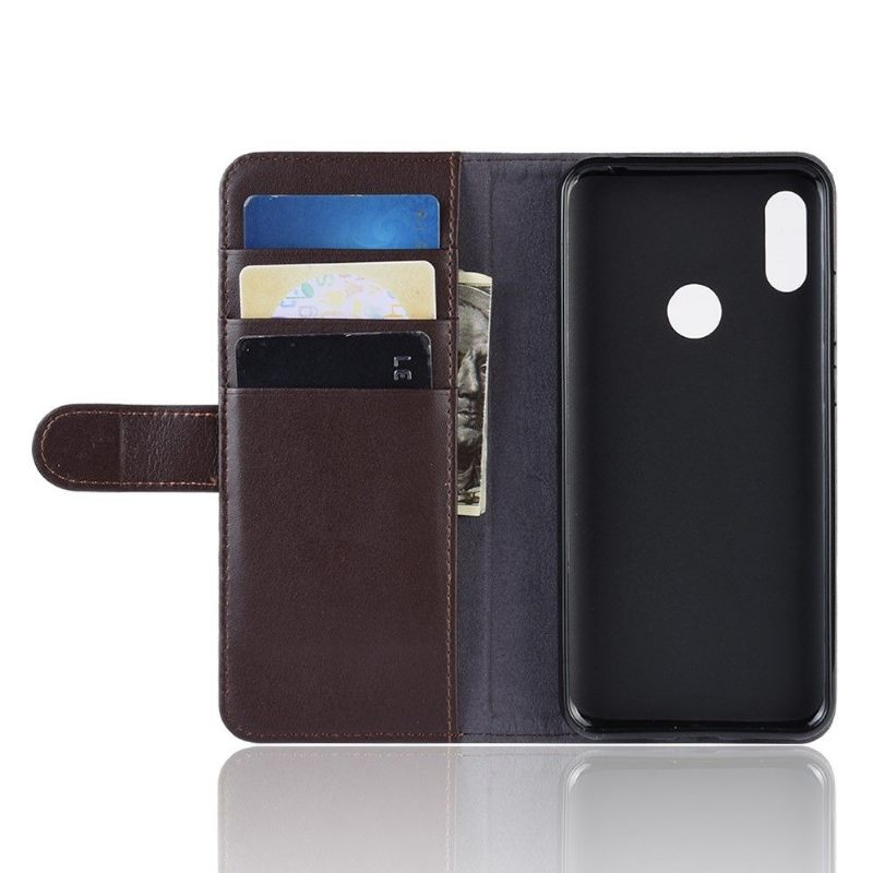 Cover voor Huawei Y6 2019 Premium Leder - Bruin