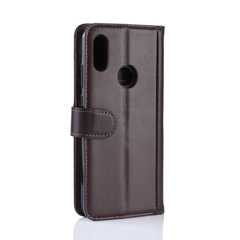 Cover voor Huawei Y6 2019 Premium Leder - Bruin