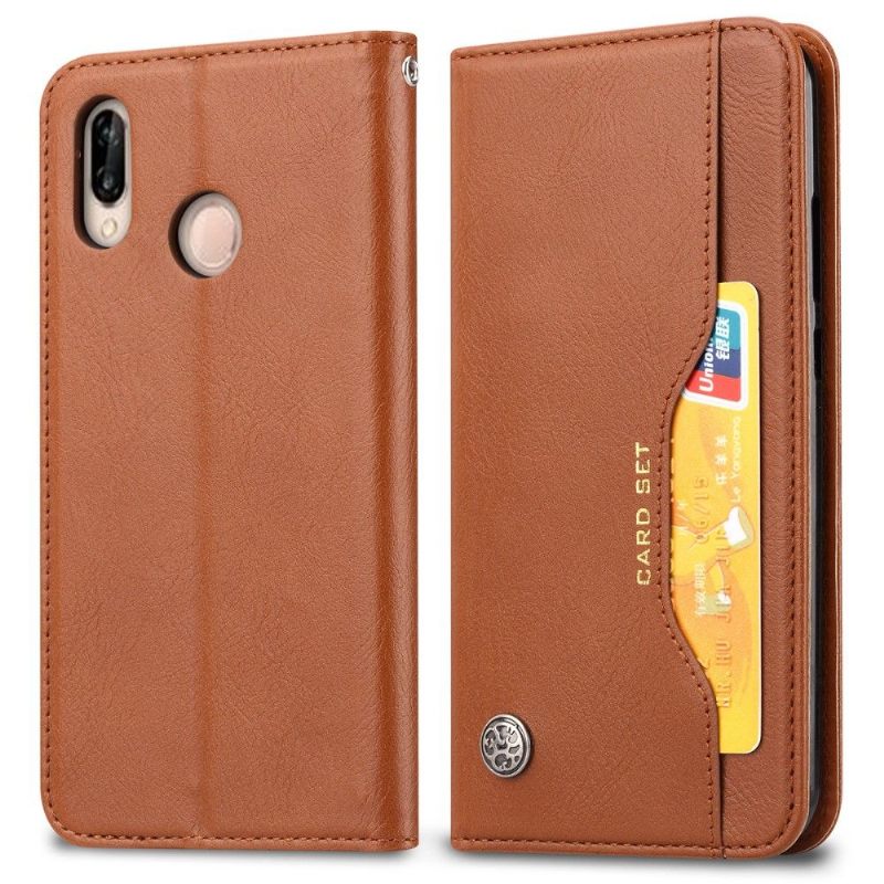 Flip Case voor Huawei Y6 2019 Leren Stand Case