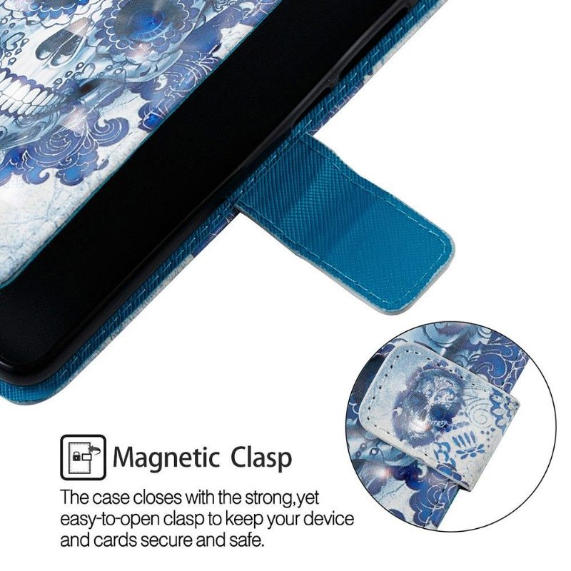 Folio-hoesje voor Huawei Y6 2019 Calavera-patroon