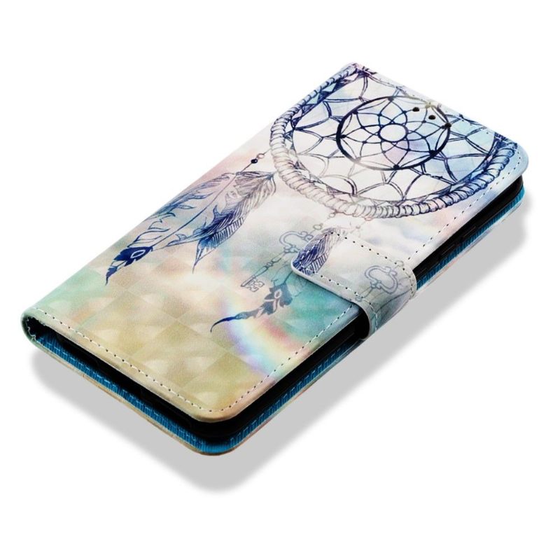 Folio-hoesje voor Huawei Y6 2019 Met Ketting Dromenvanger