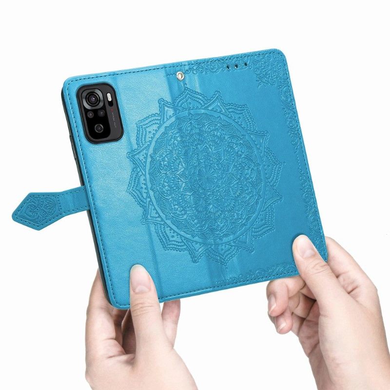 Folio-hoesje voor Xiaomi Redmi Note 10 Mandala-kaarthouder