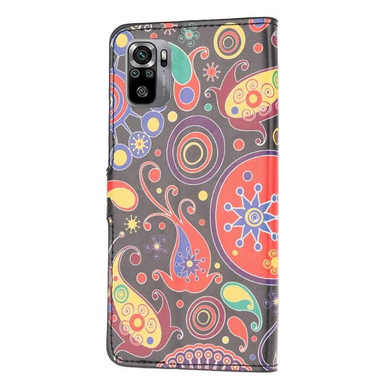 Leren Hoesje voor Xiaomi Redmi Note 10 Paisley Bloem