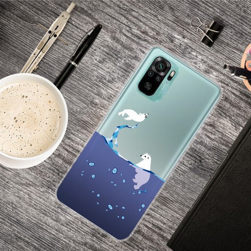 Telefoonhoesje voor Xiaomi Redmi Note 10 Bescherming Zeehond En Ijsbeer