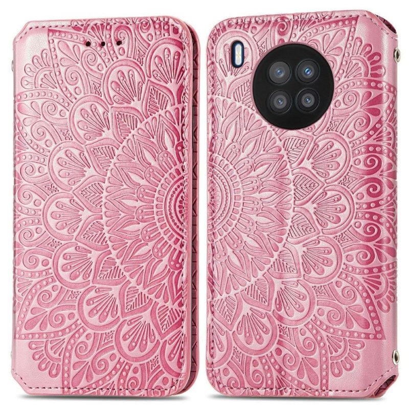 Folio-hoesje voor Honor 50 Lite / Huawei Nova 8i Flip Chique Mandala