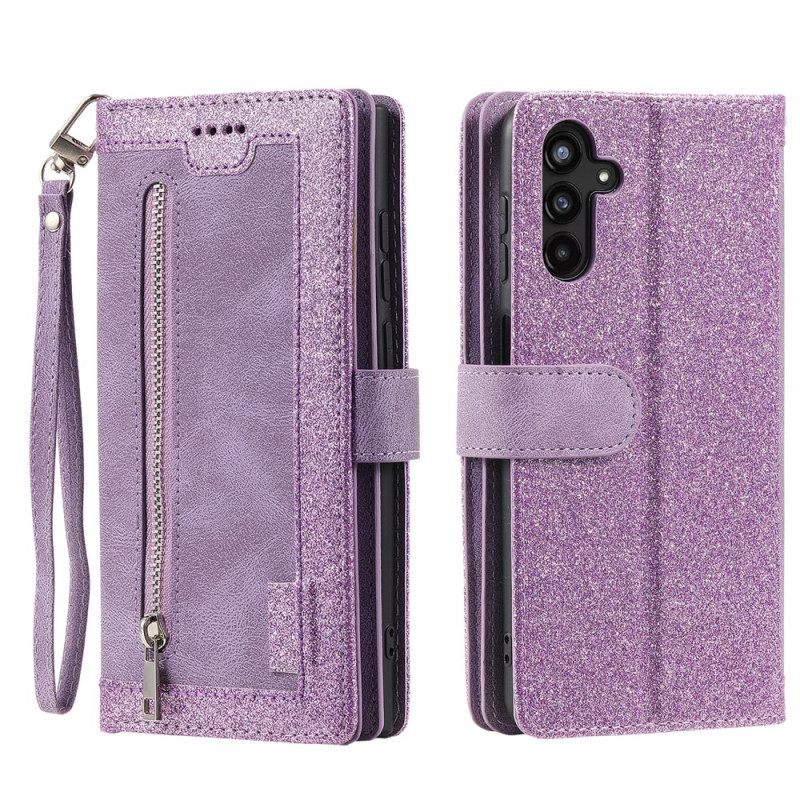 Folio-hoesje voor Samsung Galaxy A14 / A14 5G Portemonnee Tweekleurige Riem