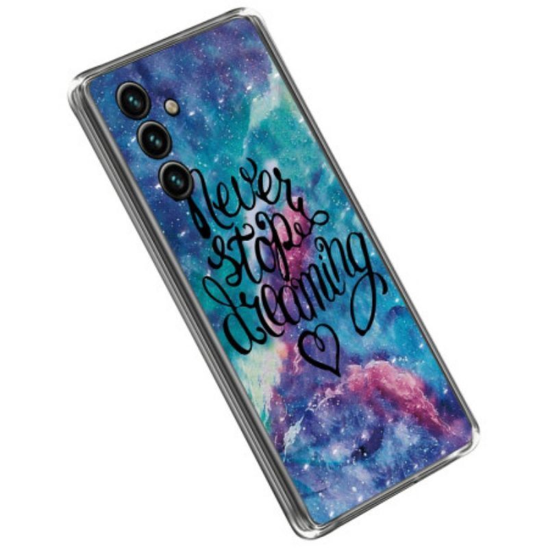 Hoesje voor Samsung Galaxy A14 / A14 5G Lychee-stijl Rfid Khazneh