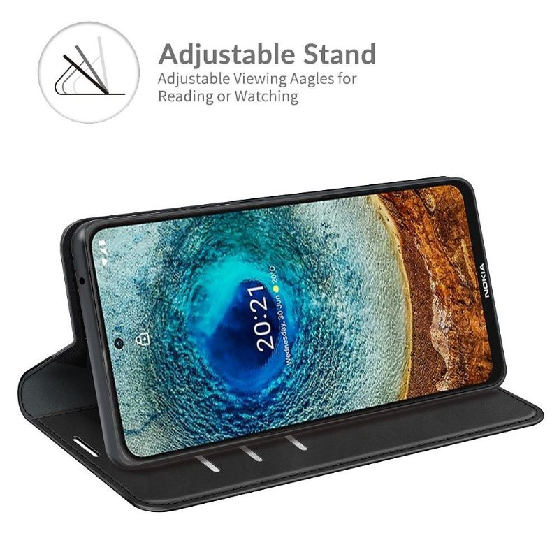 Cover voor Nokia X20 / X10 Anti-fall Kunstleer Functie Stand