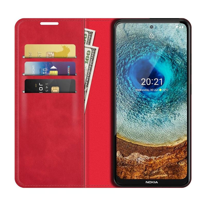 Cover voor Nokia X20 / X10 Anti-fall Kunstleer Functie Stand