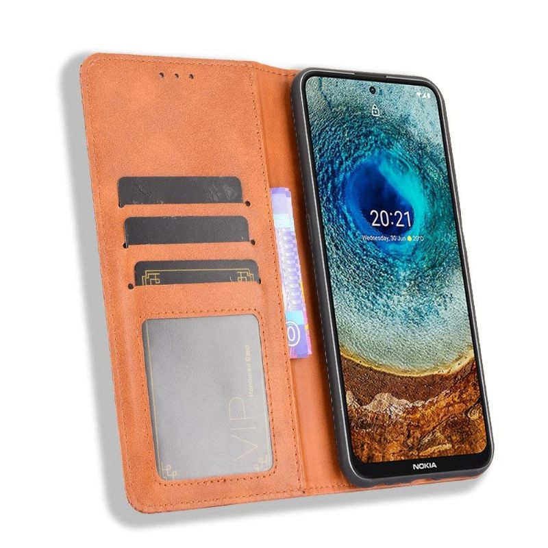 Cover voor Nokia X20 / X10 Leer In Cirénius-stijl